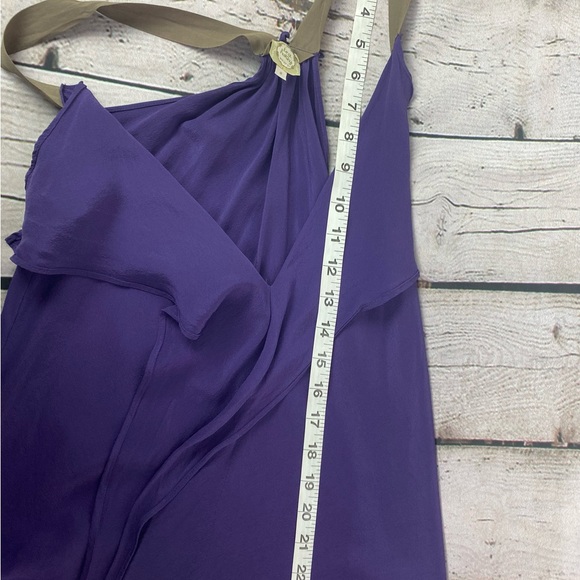 Tea and Honey Brand Size Small 100% Silk Purple Racerback Tank Blouse EUC - Picture 5 of 6
